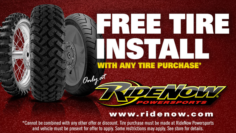 Free Tire Installation in RideNow Powersports